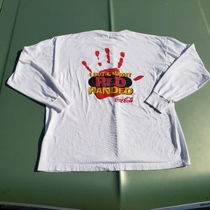 Vintage 90s Coca Cola Red Handed T-Shirt